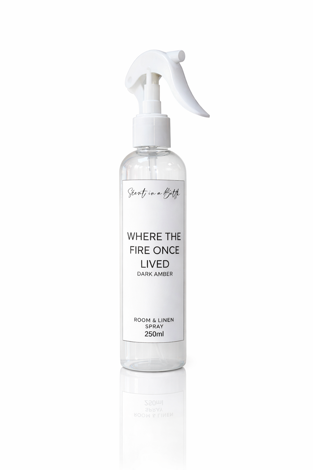 Where the Fire Once Lived (Dark Amber) - Water Based Room & Linen Spray 250ml